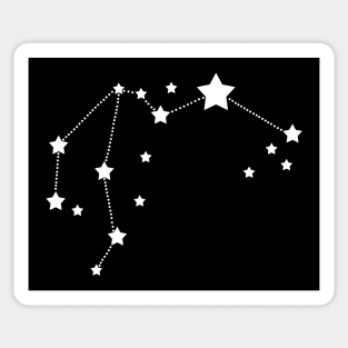 Aquarius Stars Zodiac Constellation Sticker